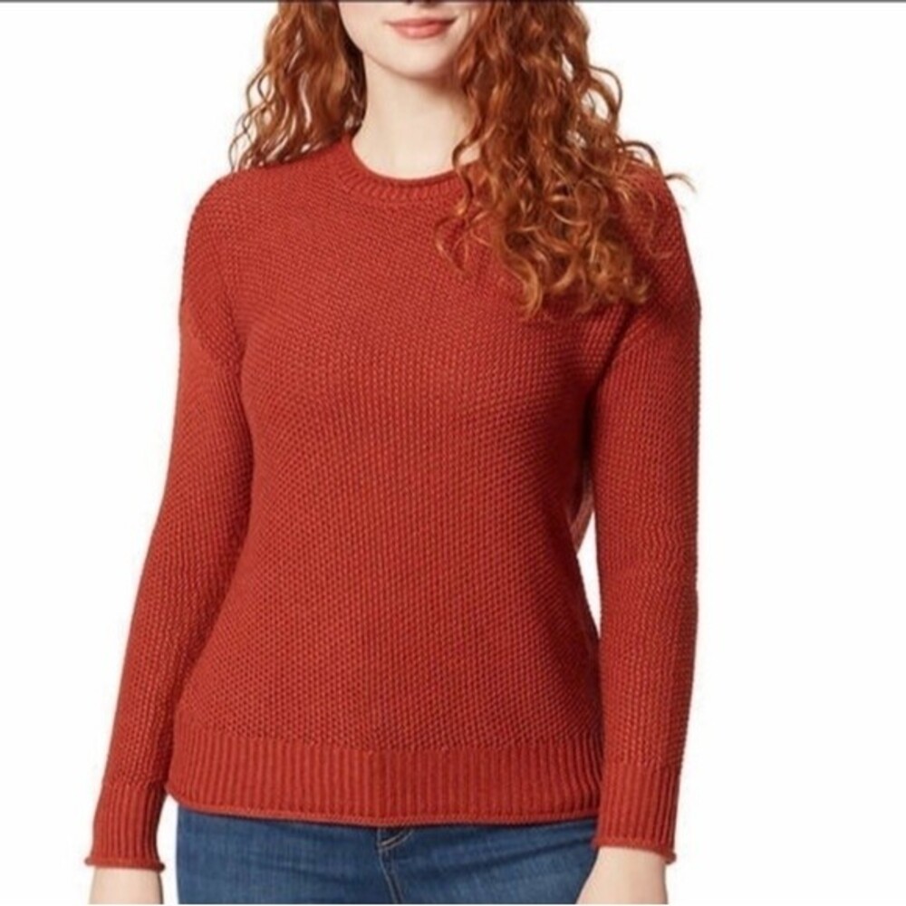 Jessica Simpson Orange Knit Sweater Size Small